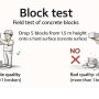 কংক্রিট ব্লকের ফিল্ড টেস্ট (Field Test)